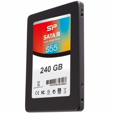 Silicon Power Slim S55 240 GB, SSD interface SATA, Write speed 450 MB/s, Read speed 550 MB/s Silicon Power Slim S55 240 GB, SSD interface SATA, Write speed 450 MB/s, Read speed 550 MB/s