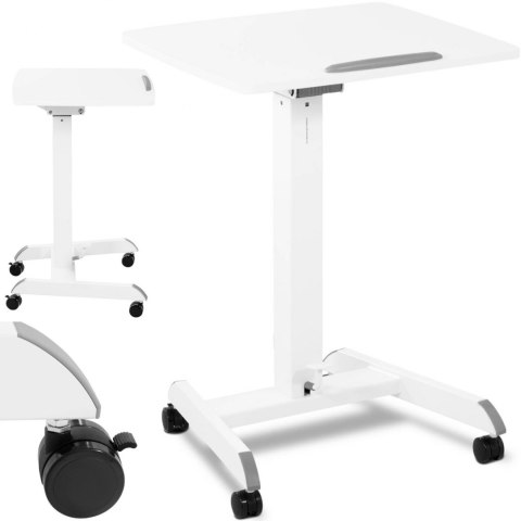 Stolik stojak pod laptopa odchylany regulowany na kółkach 60 x 52 cm 760 - 1130 mm Stolik stojak pod laptopa odchylany regulowany na kółkach 60 x 52 cm 760 - 1130 mm