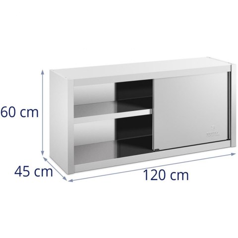 Szafa ścienna gastronomiczna z drzwiami przesuwanymi STAL 120 x 45 x 60 cm Szafa ścienna gastronomiczna z drzwiami przesuwanymi STAL 120 x 45 x 60 cm