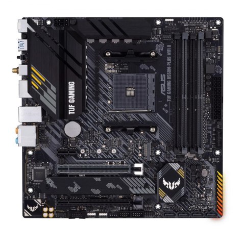 Asus TUF GAMING B550M-PLUS WIFI II Processor family AMD, Processor socket AM4, DDR4, Memory slots 4, Chipset B550, microATX Asus TUF GAMING B550M-PLUS WIFI II Processor family AMD, Processor socket AM4, DDR4, Memory slots 4, Chipset B550, microATX