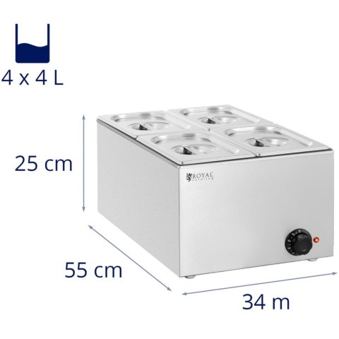 Bemar podgrzewacz elektryczny 4 x GN 1/4 640 W Bemar podgrzewacz elektryczny 4 x GN 1/4 640 W