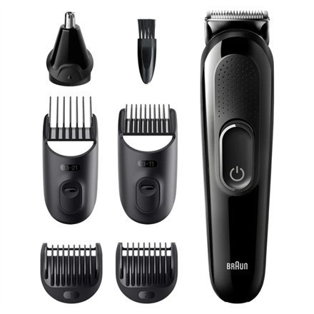 Braun All-in-one trimmer MGK3320 Cordless, Number of length steps 13, Black Braun All-in-one trimmer MGK3320 Cordless, Number of length steps 13, Black