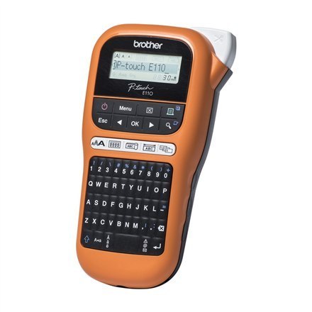 Brother Industrial durable label maker PTE110VP Thermal, Label Printer, Orange Brother Industrial durable label maker PTE110VP Thermal, Label Printer, Orange