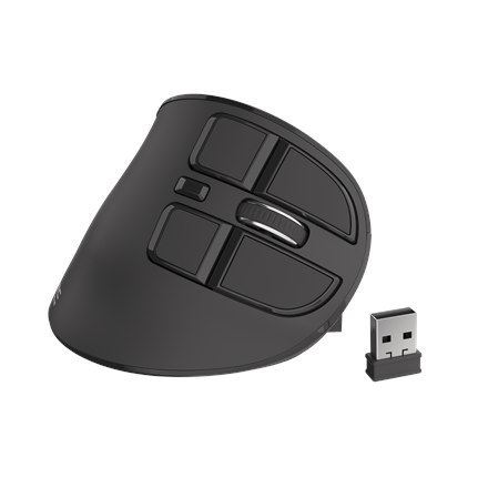 Natec Vertical Mouse Euphonie Wireless, Black, Optical Natec Vertical Mouse Euphonie Wireless, Black, Optical