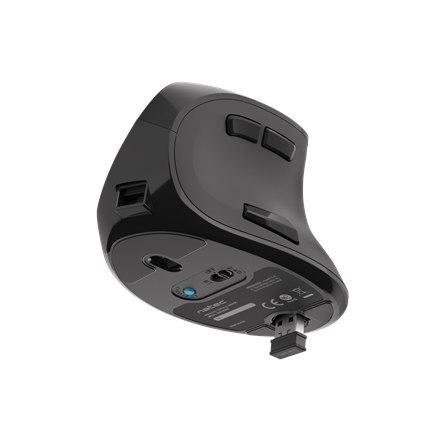 Natec Vertical Mouse Euphonie Wireless, Black, Optical Natec Vertical Mouse Euphonie Wireless, Black, Optical