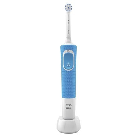 Oral-B Electric Toothbrush D100.413.1 Vitality 100 Sensitive Rechargeable, For adults, Number of brush heads included 1, Blue/Wh Oral-B Electric Toothbrush D100.413.1 Vitality 100 Sensitive Rechargeable, For adults, Number of brush heads included 1, Blue/Wh