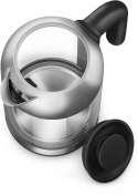 Philips Kettle HD9339/80 Electric, 2200 W, 1.7 L, Stainless steel/Glass, 360° rotational base, Black/Silver