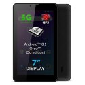 Allview AX503 7 ", Black, LCD, 1024 × 600 pixels, Cortex-A7 Quad-Core, 1.3 GB, 8 GB, 3G, Wi-Fi, Front camera, 2 MP, Bluetooth, 4
