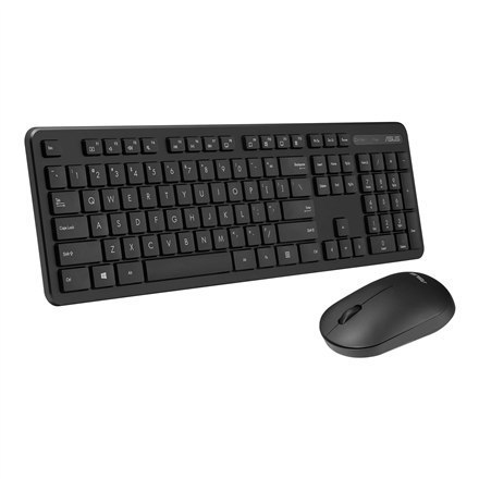 Asus Keyboard and Mouse Set CW100 Keyboard and Mouse Set, Wireless, Mouse included, Batteries included, UI, Black Asus Keyboard and Mouse Set CW100 Keyboard and Mouse Set, Wireless, Mouse included, Batteries included, UI, Black