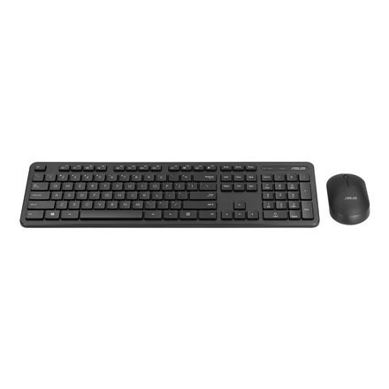 Asus Keyboard and Mouse Set CW100 Keyboard and Mouse Set, Wireless, Mouse included, Batteries included, UI, Black Asus Keyboard and Mouse Set CW100 Keyboard and Mouse Set, Wireless, Mouse included, Batteries included, UI, Black