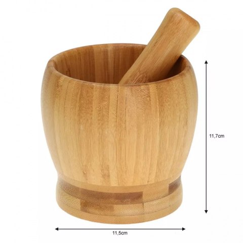 KUCHENNY MOŹDZIERZ BAMBUSOWY 9cm KINGHOFF KH-1616 KUCHENNY MOŹDZIERZ BAMBUSOWY 9cm KINGHOFF KH-1616