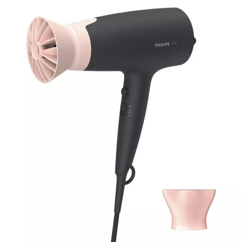 Philips Hair Dryer BHD350/10 2100 W, Number of temperature settings 6, Ionic function, Black/Pink Philips Hair Dryer BHD350/10 2100 W, Number of temperature settings 6, Ionic function, Black/Pink