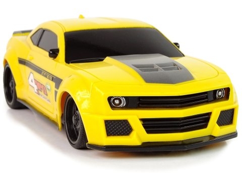 Sportowe Szybkie Auto Zdalnie Sterowane R/C Żółte 1:24 Speed King Sportowe Szybkie Auto Zdalnie Sterowane R/C Żółte 1:24 Speed King