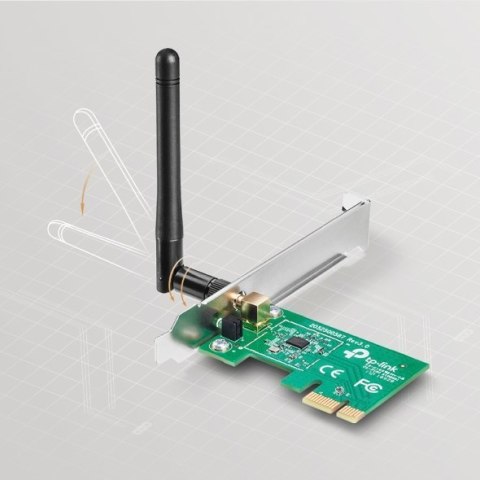 TP-LINK TL-WN781ND, PCI Express Adapter 2.4GHz, 802.11n, 150Mbps, 1xDetachable antennas 2dBi TP-LINK TL-WN781ND, PCI Express Adapter 2.4GHz, 802.11n, 150Mbps, 1xDetachable antennas 2dBi