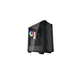 Deepcool CC560 with 4pcs ARGB Fans Black, Mid-Tower, Power supply included No