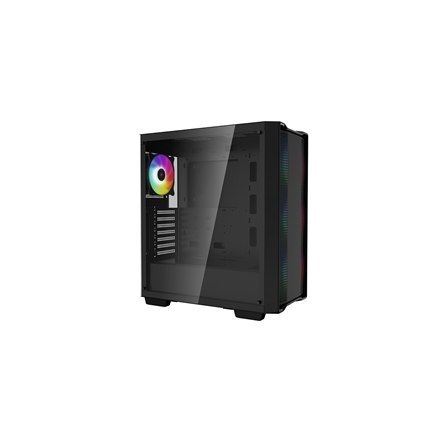 Deepcool CC560 with 4pcs ARGB Fans Black, Mid-Tower, Power supply included No Deepcool CC560 with 4pcs ARGB Fans Black, Mid-Tower, Power supply included No