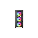 Deepcool CC560 with 4pcs ARGB Fans Black, Mid-Tower, Power supply included No