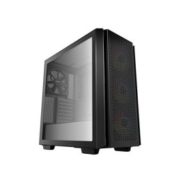 Deepcool MID TOWER CASE CG560 and PSU DN650 Side window, Black, Mid-Tower, Power supply included Yes