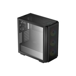 Deepcool MID TOWER CASE CG560 and PSU DN650 Side window, Black, Mid-Tower, Power supply included Yes