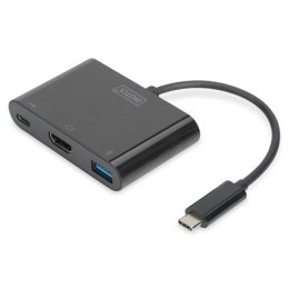Digitus USB Type-C HDMI Multiport Adapter 	DA-70855 0.15 m, Black, USB Type-C