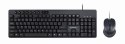 Gembird Multimedia desktop set KBS-UM-04	 USB Keyboard, Wired, Mouse included, US, Black