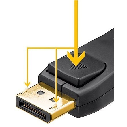 Goobay 65923 DisplayPort connector cable 1.2, gold-plated, 2m Goobay 65923 DisplayPort connector cable 1.2, gold-plated, 2m