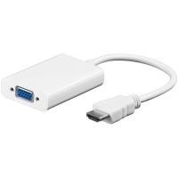 Goobay HDMI/VGA adapter, nickel plated 68793 Black