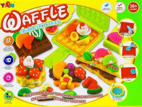 Zestaw Ciastolina Wafle Sandwich Zestaw Foremek Zestaw Ciastolina Wafle Sandwich Zestaw Foremek