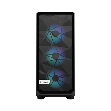 Fractal Design Meshify 2 Compact Lite RGB Black TG Light, Mid-Tower, Power supply included No Fractal Design Meshify 2 Compact Lite RGB Black TG Light, Mid-Tower, Power supply included No