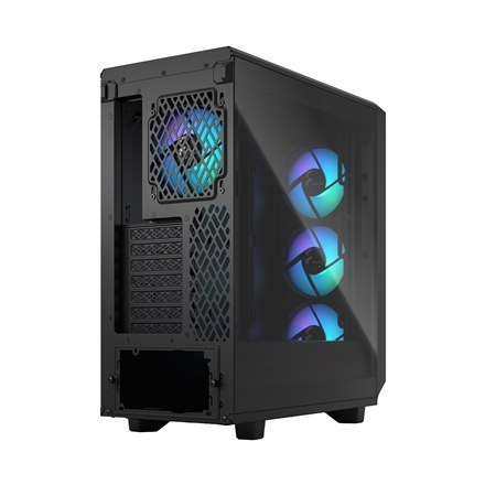 Fractal Design Meshify 2 Compact Lite RGB Black TG Light, Mid-Tower, Power supply included No Fractal Design Meshify 2 Compact Lite RGB Black TG Light, Mid-Tower, Power supply included No