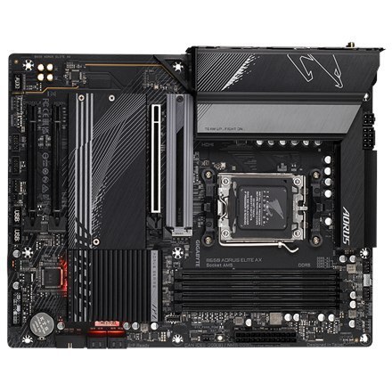 Gigabyte B650 AORUS ELITE AX 1.0 M/B Processor family AMD, Processor socket AM5, DDR5 DIMM, Memory slots 4, Supported hard disk