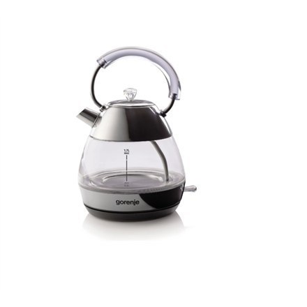 Gorenje Kettle K17GPD Electric, 2200 W, 1.7 L, Glass/Stainless steel, 360° rotational base, Stainless Steel Gorenje Kettle K17GPD Electric, 2200 W, 1.7 L, Glass/Stainless steel, 360° rotational base, Stainless Steel