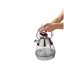 Gorenje Kettle K17GPD Electric, 2200 W, 1.7 L, Glass/Stainless steel, 360° rotational base, Stainless Steel