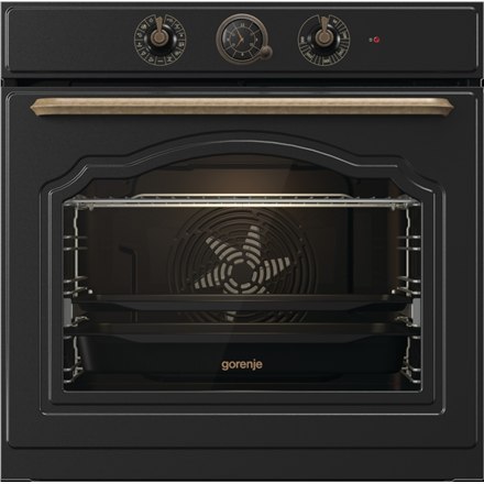 Gorenje Oven BOS67371CLB 77 L, Built in, EcoClean, Mechanical, Steam function, Height 59.5 cm, Width 59.5 cm, Black Gorenje Oven BOS67371CLB 77 L, Built in, EcoClean, Mechanical, Steam function, Height 59.5 cm, Width 59.5 cm, Black