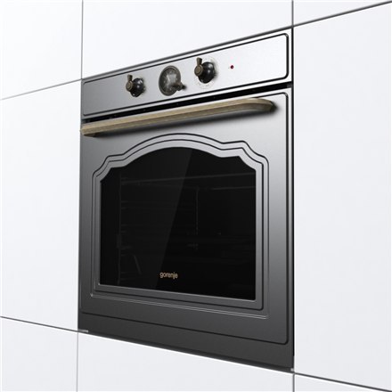 Gorenje Oven BOS67371CLB 77 L, Built in, EcoClean, Mechanical, Steam function, Height 59.5 cm, Width 59.5 cm, Black Gorenje Oven BOS67371CLB 77 L, Built in, EcoClean, Mechanical, Steam function, Height 59.5 cm, Width 59.5 cm, Black