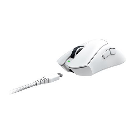 Razer DeathAdder V3 Pro Gaming Mouse, Optical, 30000 DPI, White Razer DeathAdder V3 Pro Gaming Mouse, Optical, 30000 DPI, White