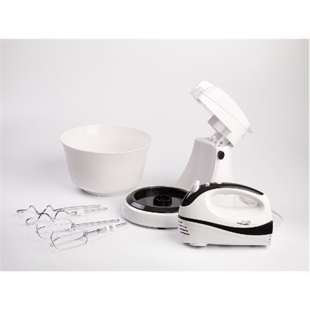 Adler Mixer AD 4206 Mixer with bowl, 300 W, Number of speeds 5, Turbo mode, White Adler Mixer AD 4206 Mixer with bowl, 300 W, Number of speeds 5, Turbo mode, White