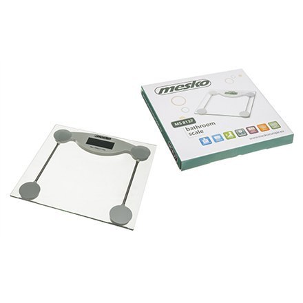 Mesko Bathroom scales MS 8137 Maximum weight (capacity) 150 kg, Accuracy 100 g, Glass