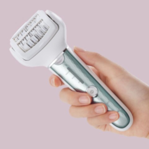 Panasonic Epilator ES-EL8C-G503 Operating time (max) 30 min, Number of power levels 3, Wet & Dry, White/Silver