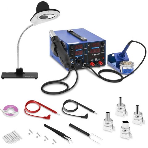 Profesjonalna stacja lutownicza z lampą powiększającą 3w1 USB Stamos Soldering S-LS-22 Profesjonalna stacja lutownicza z lampą powiększającą 3w1 USB Stamos Soldering S-LS-22