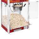 Profesjonalna wydajna maszyna do popcornu mobilna na wózku 230V 1.6kW czerwona