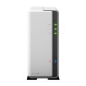 Synology Tower NAS DS120j up to 1 HDD/SSD, Marwell, Armada 3700 Dual-Core, Processor frequency 0.8 GHz, 0.5 GB, DDR3, 1x1GbE, 2x