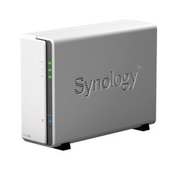 Synology Tower NAS DS120j up to 1 HDD/SSD, Marwell, Armada 3700 Dual-Core, Processor frequency 0.8 GHz, 0.5 GB, DDR3, 1x1GbE, 2x