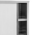 Szafa gastronomiczna magazynowa ze stali nierdzewnej drzwi suwane 200 kg 120 x 50 x 180 cm