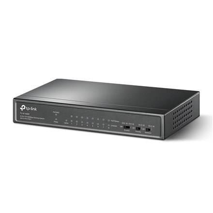 TP-LINK Switch TL-SF1009P Unmanaged, Desktop, 10/100 Mbps (RJ-45) ports quantity 9, PoE+ ports quantity 8 TP-LINK Switch TL-SF1009P Unmanaged, Desktop, 10/100 Mbps (RJ-45) ports quantity 9, PoE+ ports quantity 8