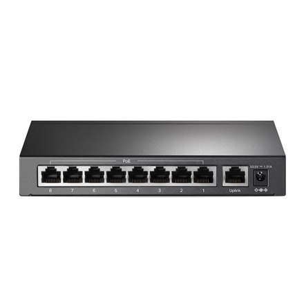 TP-LINK Switch TL-SF1009P Unmanaged, Desktop, 10/100 Mbps (RJ-45) ports quantity 9, PoE+ ports quantity 8 TP-LINK Switch TL-SF1009P Unmanaged, Desktop, 10/100 Mbps (RJ-45) ports quantity 9, PoE+ ports quantity 8