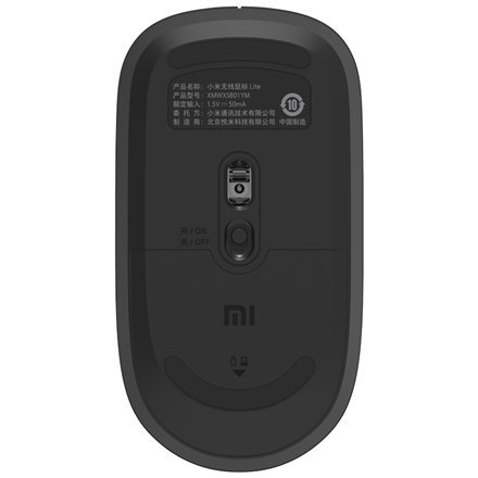 Xiaomi Wireless Mouse Lite USB Type-A, Optical mouse, Grey/Black Xiaomi Wireless Mouse Lite USB Type-A, Optical mouse, Grey/Black