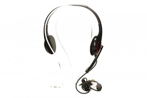 Gembird MHS-002 Stereo headset 3.5 mm, Black/Red, Built-in microphone Gembird MHS-002 Stereo headset 3.5 mm, Black/Red, Built-in microphone