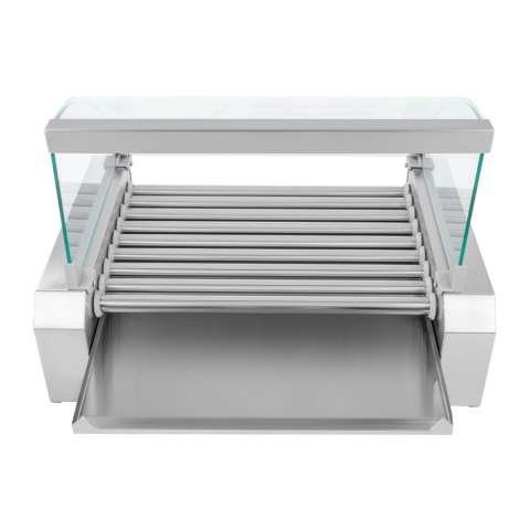 Grill rolkowy z pokrywą roller grill podgrzewacz do parówek 9 rolek Grill rolkowy z pokrywą roller grill podgrzewacz do parówek 9 rolek