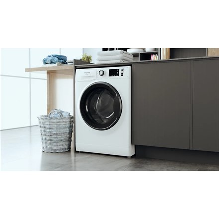 Hotpoint Washing machine NM11 846 WS A EU N Energy efficiency class A, Front loading, Washing capacity 8 kg, 1351 RPM, Depth 60. Hotpoint Washing machine NM11 846 WS A EU N Energy efficiency class A, Front loading, Washing capacity 8 kg, 1351 RPM, Depth 60.